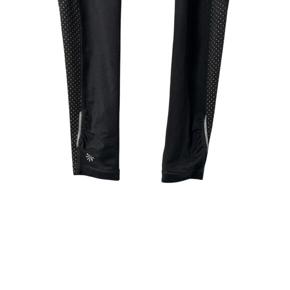 Athleta Dot Be Free Black Tight Leggings XS High Rise Stretch Workout Pants - Picture 2 of 7